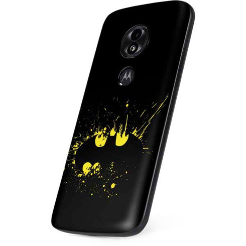 DC Comics Batman Logo Yellow Splash Moto E5 Play Skin